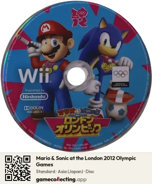 Mario & Sonic at the London 2012 Olympic Games Nintendo Wii, Asia disc