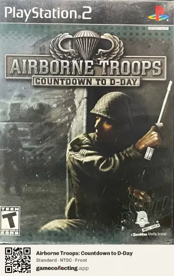 Airborne Troops: Countdown to D-Day PlayStation 2, NTSC box front