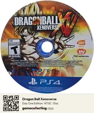 Dragon Ball Xenoverse PlayStation 4, NTSC disc