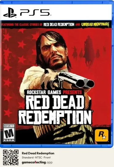Red Dead Redemption PlayStation 5, NTSC box front
