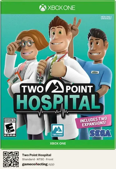 Two Point Hospital Xbox One, NTSC box front