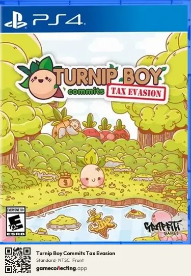 Turnip Boy Commits Tax Evasion PlayStation 4, NTSC box front