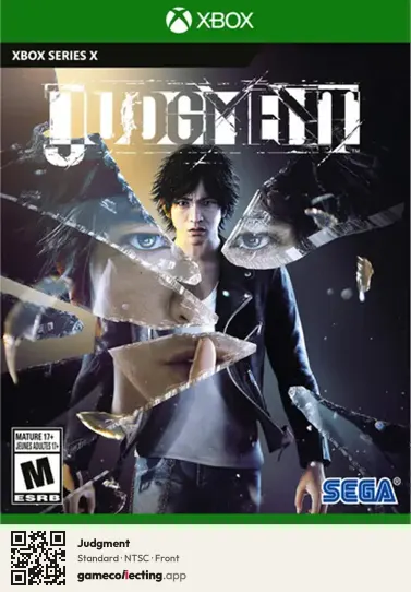 Judgment Xbox Series X, NTSC box front