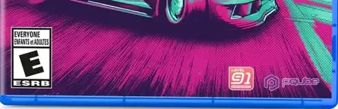 Inertial Drift: Twilight Rivals Edition, the ESRB box on its front