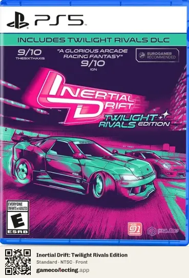 Inertial Drift: Twilight Rivals Edition PlayStation 5, NTSC box front