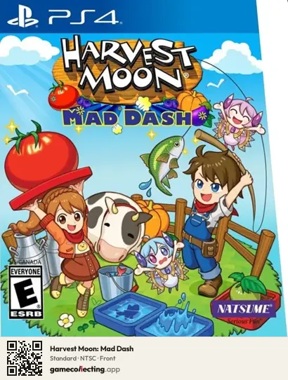 Harvest Moon: Mad Dash PlayStation 4, NTSC box front