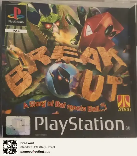 Breakout PlayStation, Italy box front