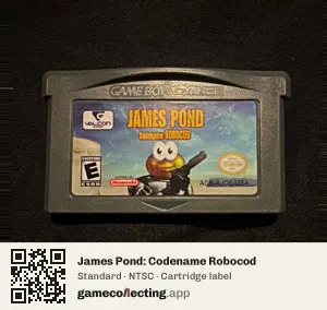 James Pond: Codename Robocod Game Boy Advance, NTSC cartridge label