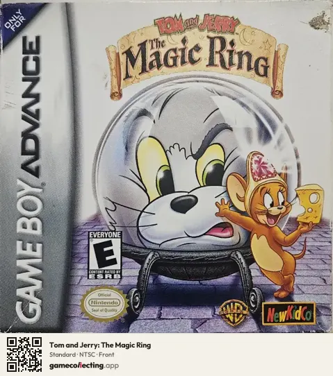 Tom and Jerry: The Magic Ring Game Boy Advance, NTSC box front