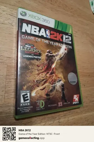 NBA 2K12 Xbox 360, NTSC box front