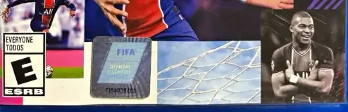 FIFA 21, the ESRB box on its front