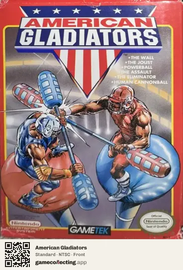 American Gladiators Nintendo Entertainment System, NTSC box front