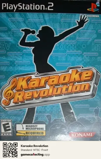 Karaoke Revolution PlayStation 2, NTSC box front