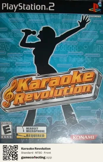 Karaoke Revolution PlayStation 2, NTSC box front