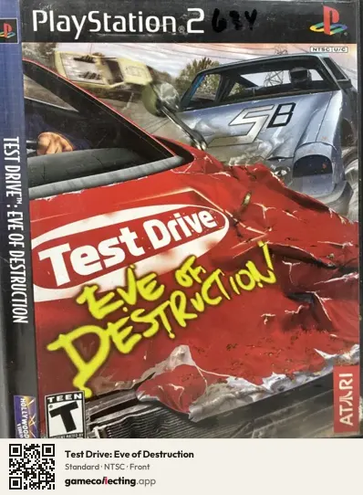 Test Drive: Eve of Destruction PlayStation 2, NTSC box front