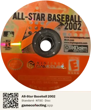 All-Star Baseball 2002 Nintendo GameCube, NTSC disc