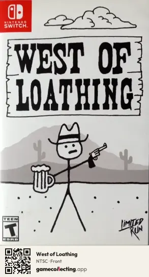 West of Loathing Nintendo Switch, NTSC box front