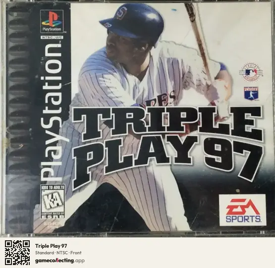 Triple Play 97 PlayStation, NTSC box front