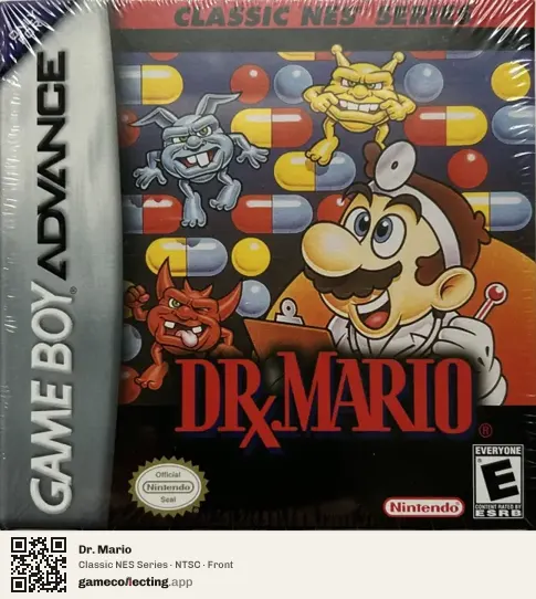 Dr. Mario Game Boy Advance, NTSC box front
