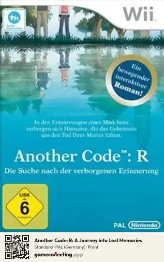 Another Code: R: A Journey into Lost Memories Nintendo Wii, Germany box front
