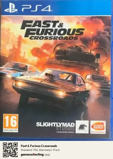 Fast & Furious Crossroads PlayStation 4, Germany box front