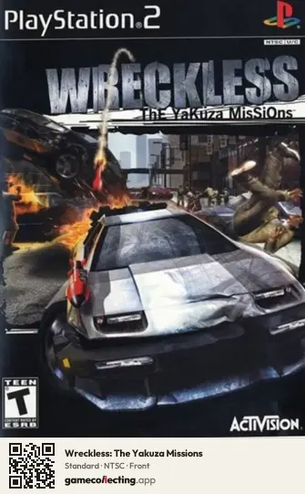 Wreckless: The Yakuza Missions PlayStation 2, NTSC box front