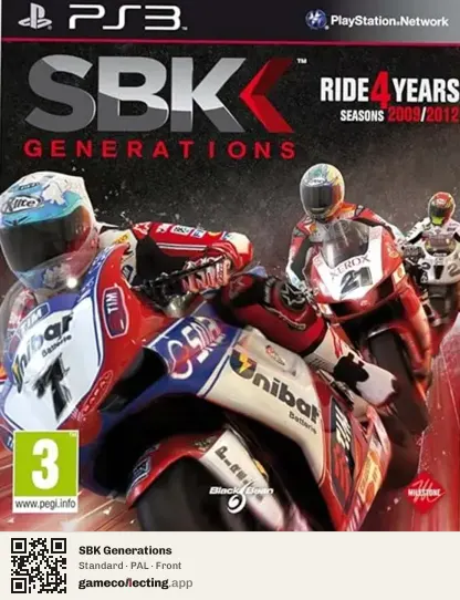 SBK Generations PlayStation 3, PAL box front