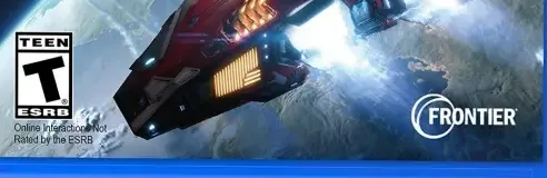 Elite Dangerous, the ESRB box on its front