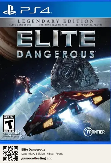 Elite Dangerous PlayStation 4, NTSC box front