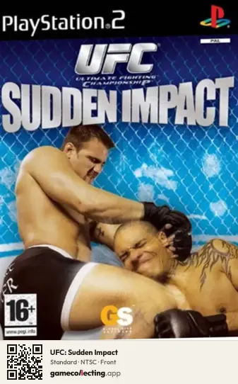 UFC: Sudden Impact PlayStation 2, NTSC box front