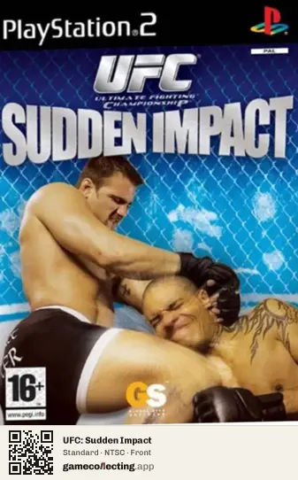 UFC: Sudden Impact PlayStation 2, NTSC box front