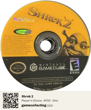 Shrek 2 Nintendo GameCube, NTSC disc