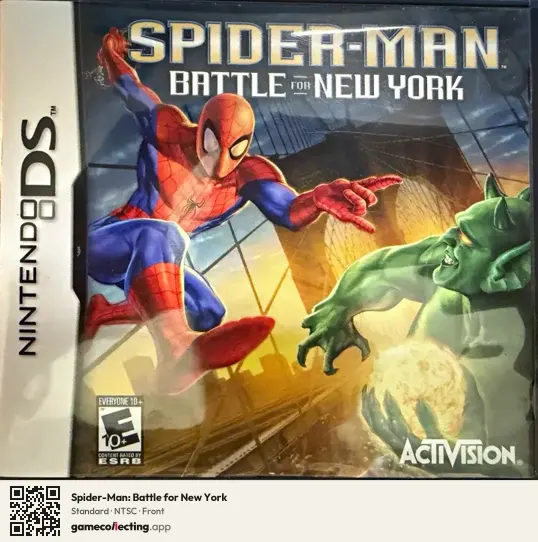 Spider-Man: Battle for New York Nintendo DS, NTSC box front