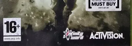 Call of Duty 4: Modern Warfare, the PEGI square on its front