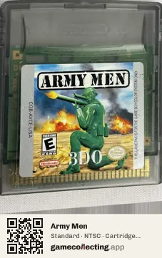 Army Men Game Boy Color, NTSC cartridge label