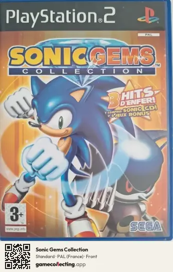 Sonic Gems Collection PlayStation 2, France box front