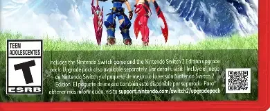 Xenoblade Chronicles 2, the ESRB box on its front