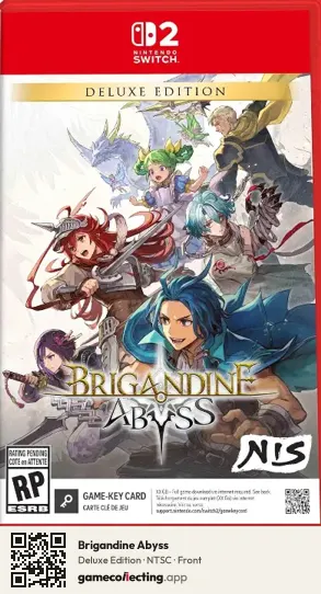 Brigandine Abyss Nintendo Switch 2, NTSC box front