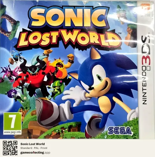 Sonic Lost World Nintendo 3DS, PAL box front