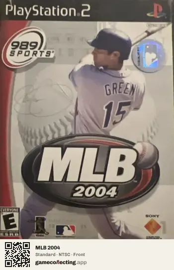 MLB 2004 PlayStation 2, NTSC box front