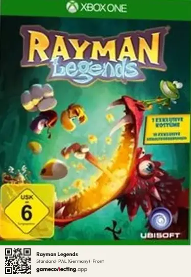 Rayman Legends Xbox One, Germany box front