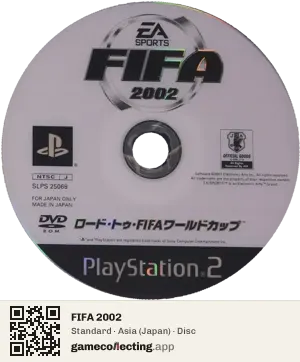 FIFA 2002 PlayStation 2, Asia disc