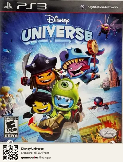 Disney Universe PlayStation 3, NTSC box front
