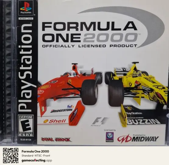 Formula One 2000 PlayStation, NTSC box front