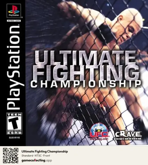 Ultimate Fighting Championship PlayStation, NTSC box front