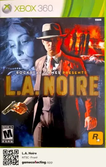 L.A. Noire Xbox 360, NTSC box front