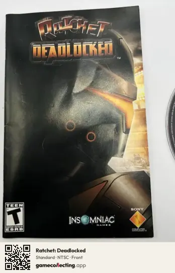 Ratchet: Deadlocked PlayStation 2, NTSC box front