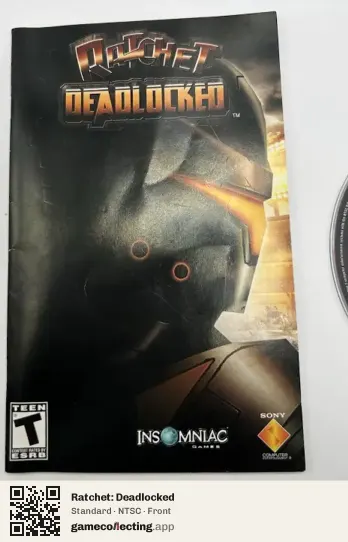 Ratchet: Deadlocked PlayStation 2, NTSC box front