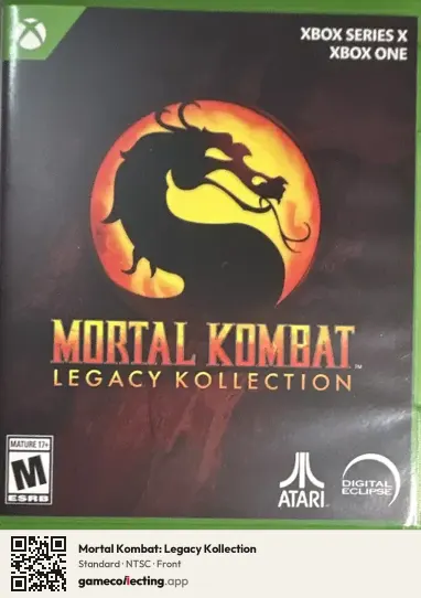 Mortal Kombat: Legacy Kollection Xbox Series X, NTSC box front
