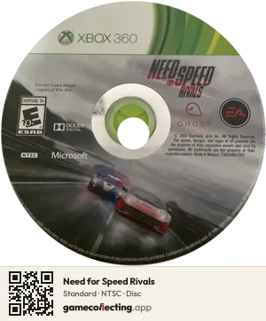 Need for Speed Rivals Xbox 360, NTSC disc